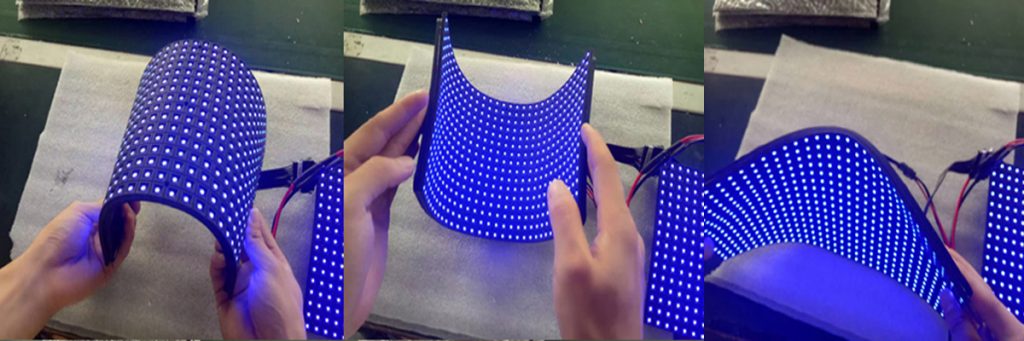 LED flexible module that can bend at a certain angle