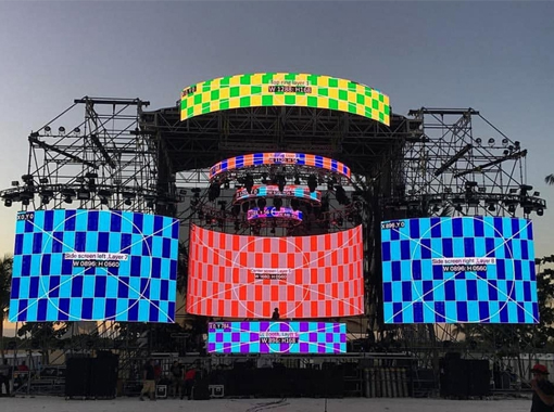 Stage rental outdoor LED display effect