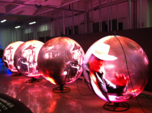 Spherical LED kuratidza