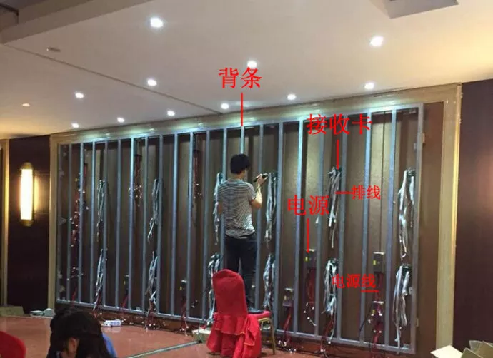 worker Install the LED module
