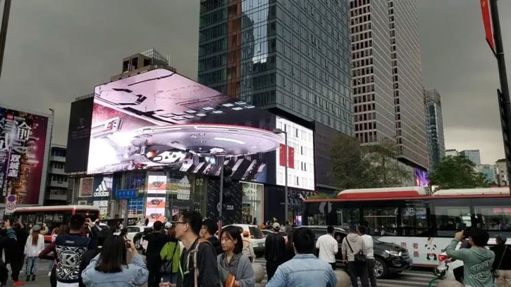 3D LED Display In Chongqing China