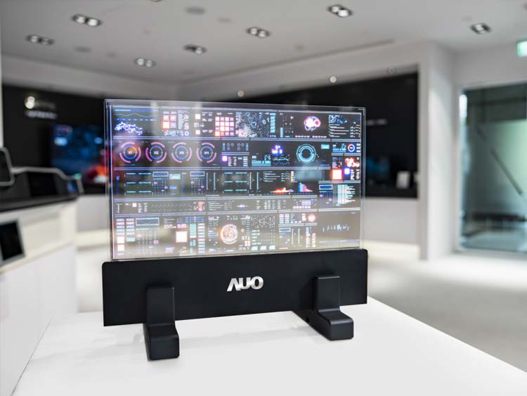 Car Micro LED Transparent Display Produced By AU0