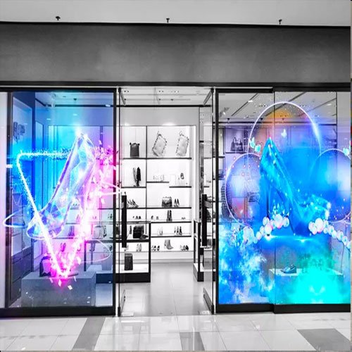 Luxury store use transparent LED display effects