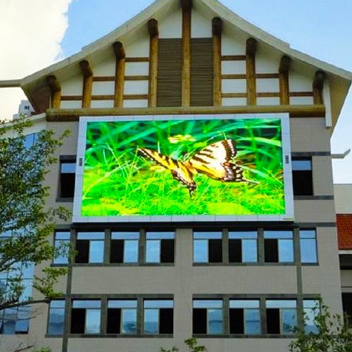 P10 Outdoor LED display is installed on the villa