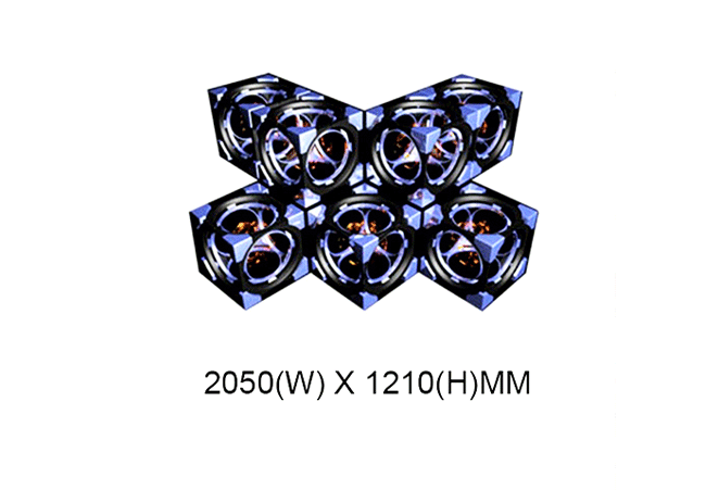 P5 Indoor HD Full Color LED Diamond