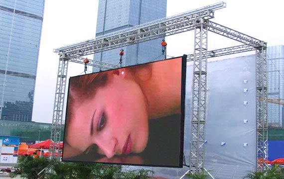 Rental outdoor LED displays are being tested