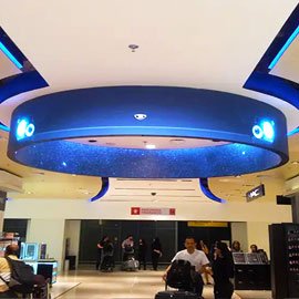 Shopping mall flexible LED display