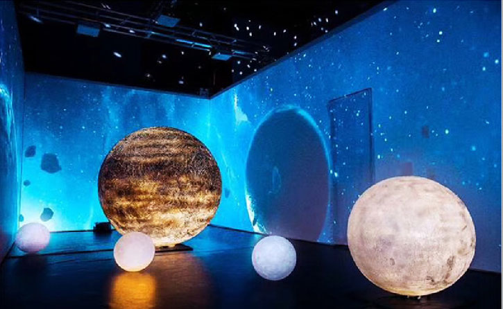 The Gallery Uses A Spherical LED Display