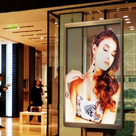 Transparent LED display case picture