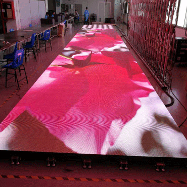 the LED interactive floor tile screen