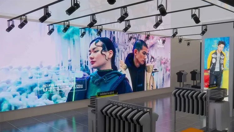 Clothing Store Background Wall LED Display