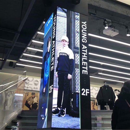 HD Retail LED Display Installed In Clothing Store