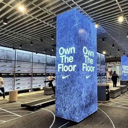 Retail LED Display Installed In Shoe Store