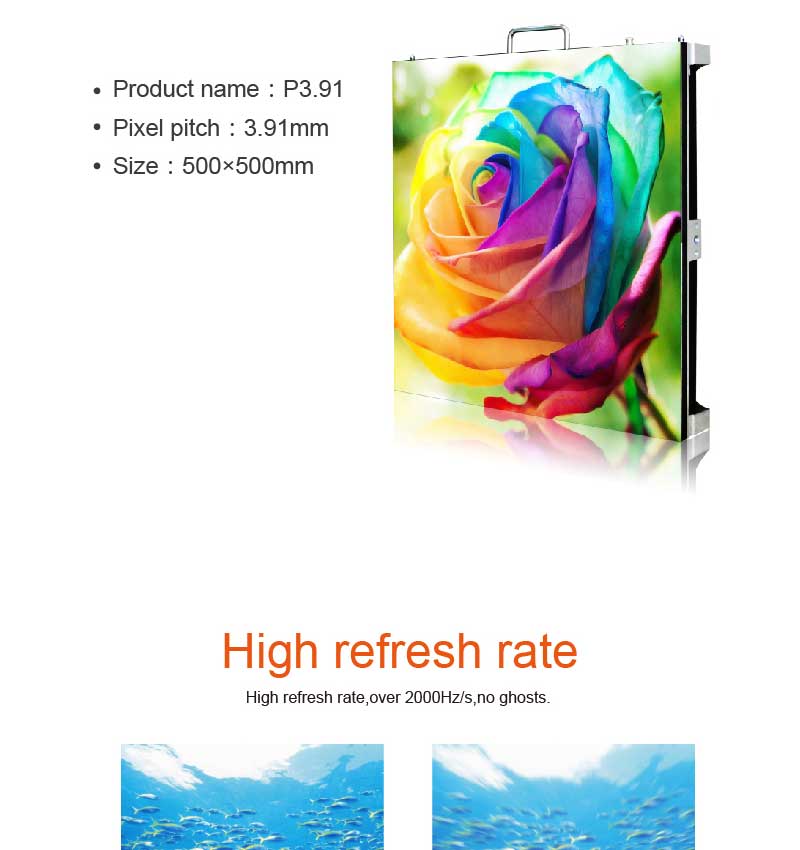 P3.91 Rental Indoor LED Display Function Introduction