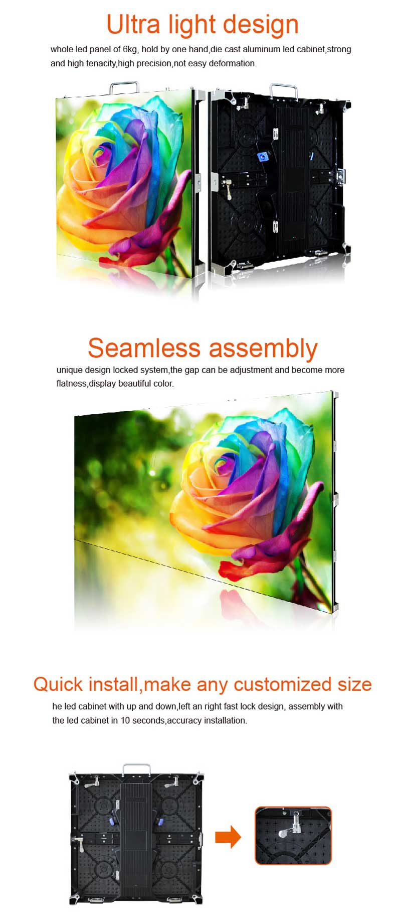 P3.91 Rental LED Display Function Introduction