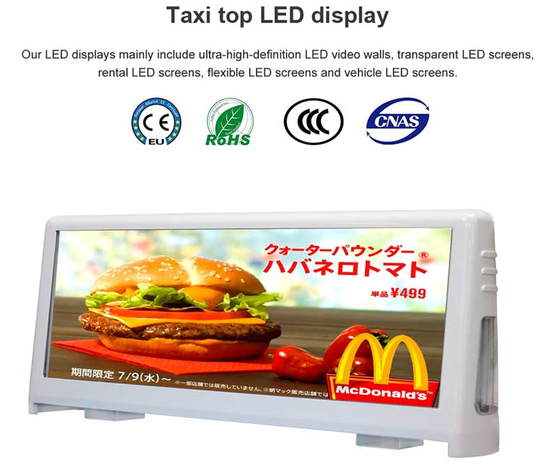 Taxi Top LED Display Introduce