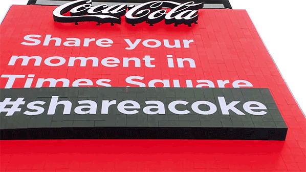 Coca Cola's 3D AD In Times Square In New York