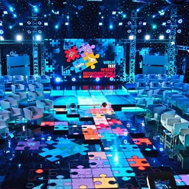 LED Dance Floor Display Installed In The Hotel