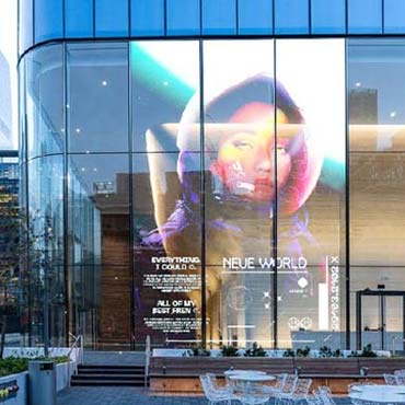 Film d'affichage LED transparent
