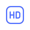 Sinal de ícone HD