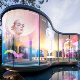 Affichage holographique invisible