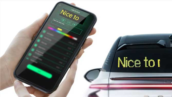 The Contents Of The Car Window LED Display Can Be Flexibly Controlled Through The Mobile Phone