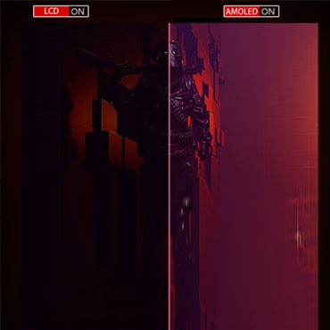 AMOLED VS LCD 小さな画像