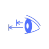 Icône de distance de visualisation