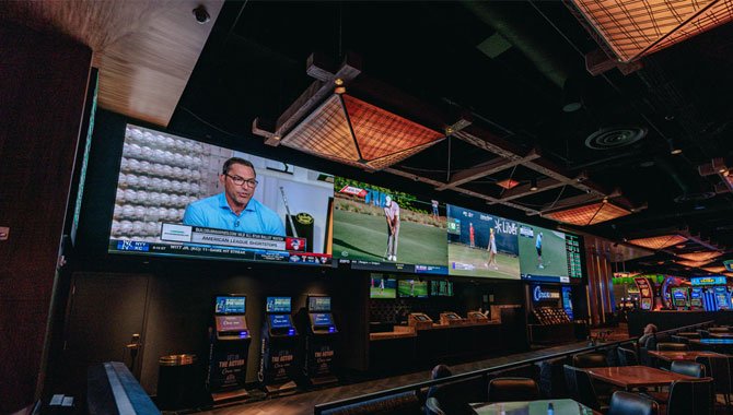 Parete LED interna da casinò