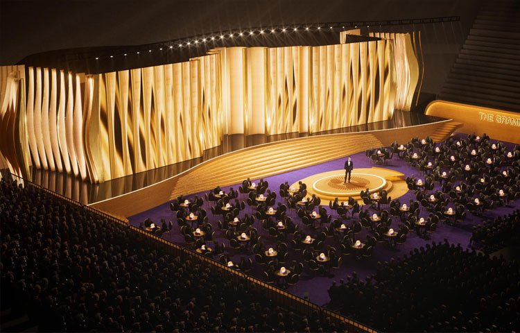 Bühne der 64. Grammy Awards