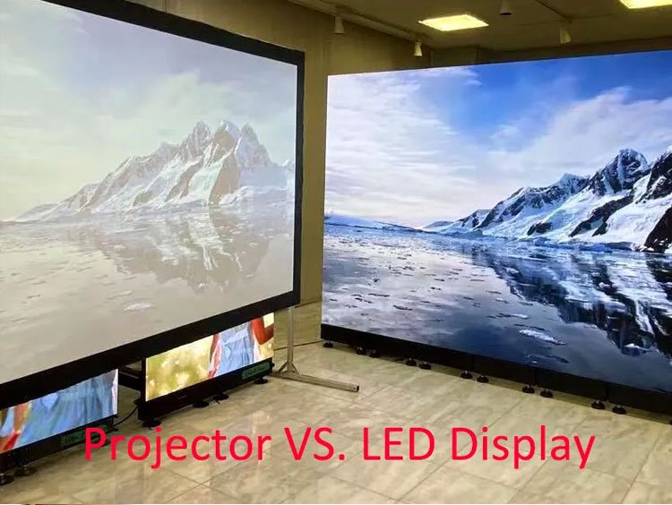 Pantalla LED vs. Proyector