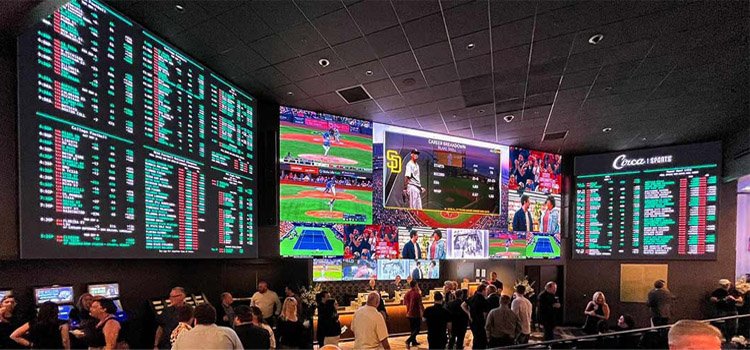 Videowall con display LED per casinò