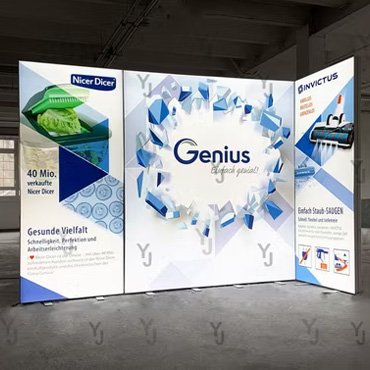 Pantalla LED de doble cara para ferias comerciales