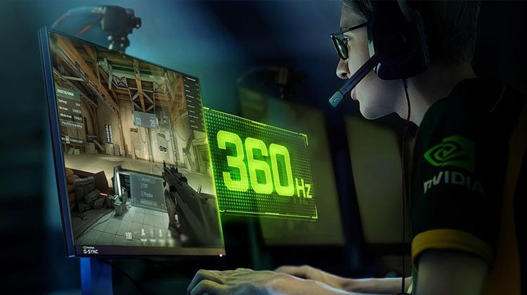 G SYNC Bildwiederholrate bis zu 360 Hz