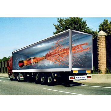 Cartellone pubblicitario mobile per camion