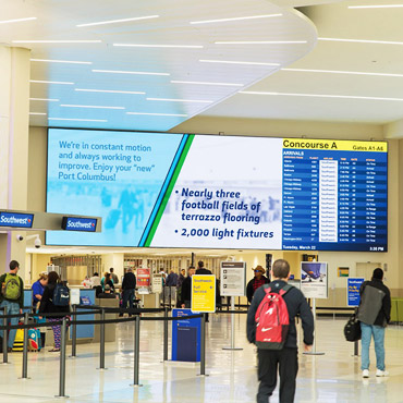 Display LED per aeroporti