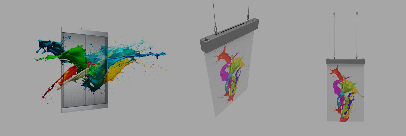 Poster trasparente a LED
