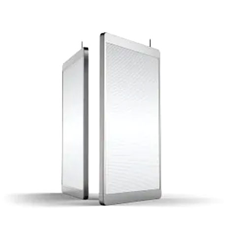 Poster con display LED trasparente