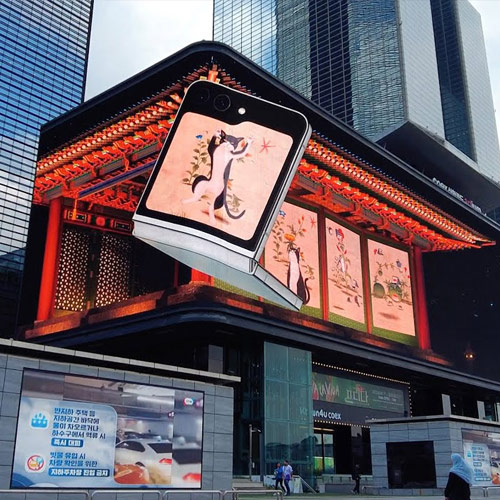 Display publicitário de LED 3D