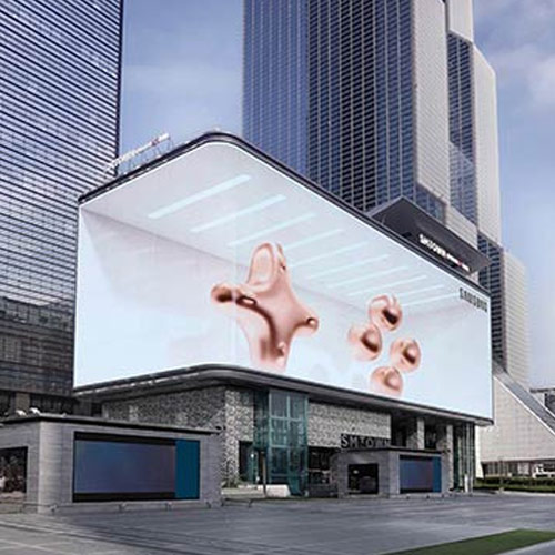 Painel de LED 3D na Praça