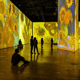 Outdoor de LED 3D para museus