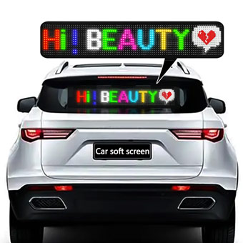 Pantalla LED para ventana de coche