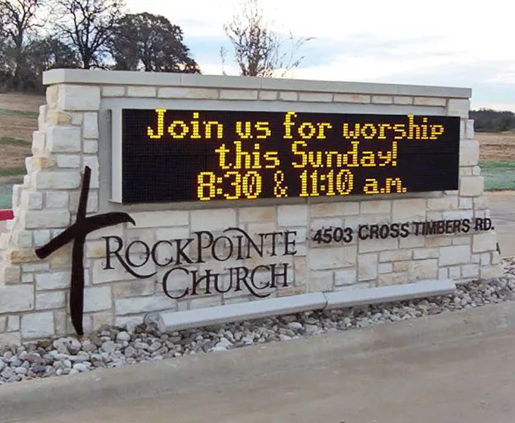 Church Single Color LED Signs