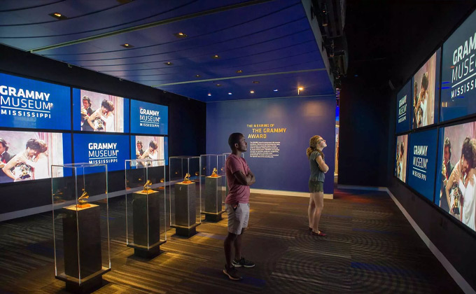 Digitale LED-Displays in Museen