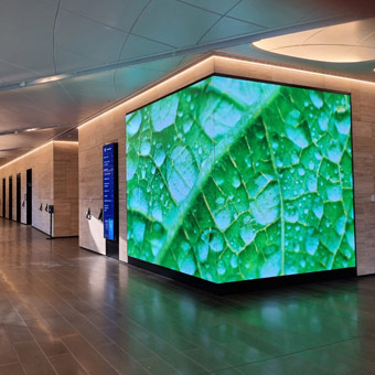 Parete video LED a passo fine P1.6 Parete video LED