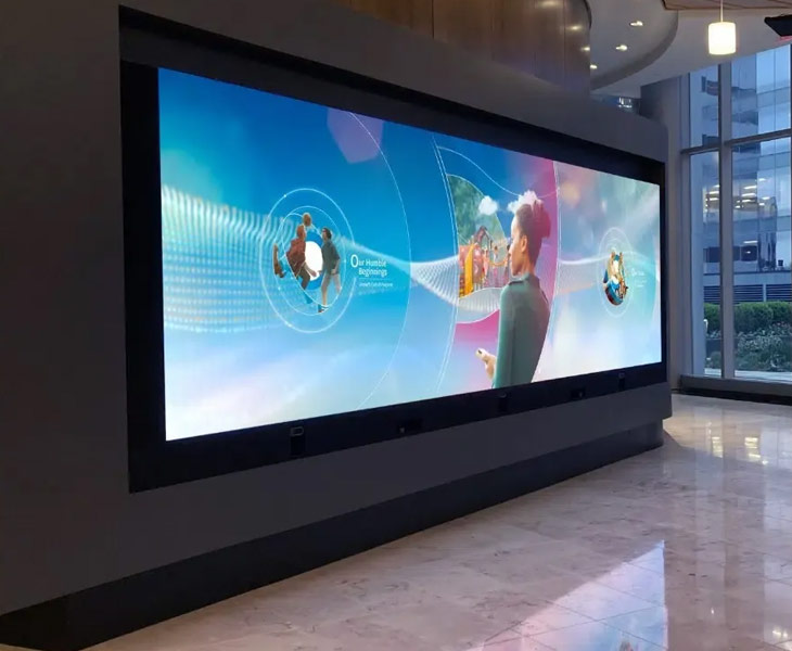 Parete video LED a passo fine per display da interno