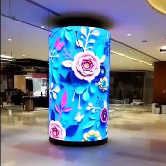 Écran LED couleur flexible pour l'intérieur