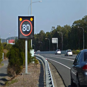 Display LED bicolore per autostrade