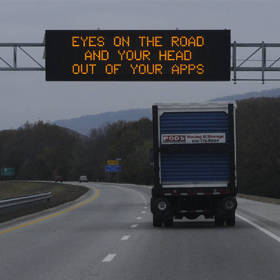 Autobahn-LED-Verkehrsschild