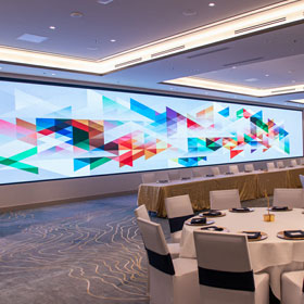 Pantalla LED para recepción de hotel